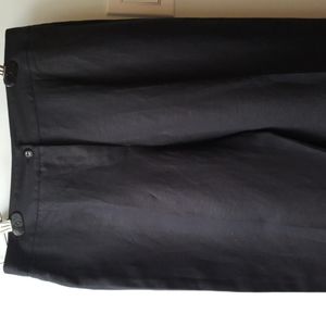 NWT Tribal FAVORITE Black Linen Blend Capri Crop Pants (6)